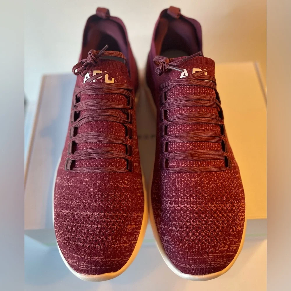 NIB APL MENS TECHLOOM BREEZE SZ 12 BURGUNDY 6.8 oz. LIGHTWEIGHT RUNNING SHOE - Picture 7 of 12
